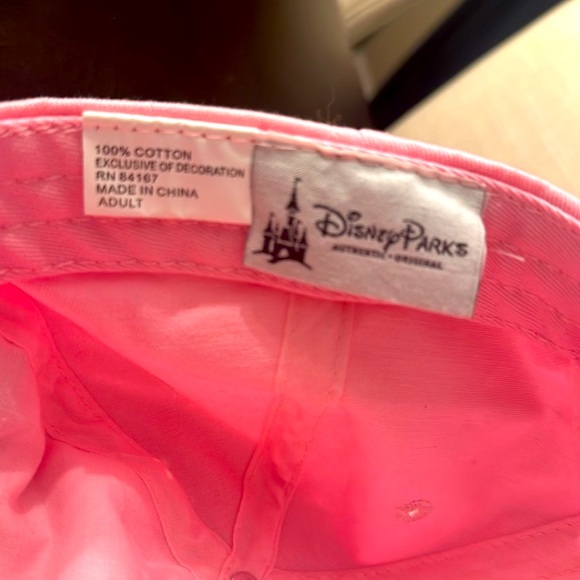 Walt Disney Parks Minnie Mouse Cap, Pink, Bling, Adjustable Adult Size - Picture 3 of 3